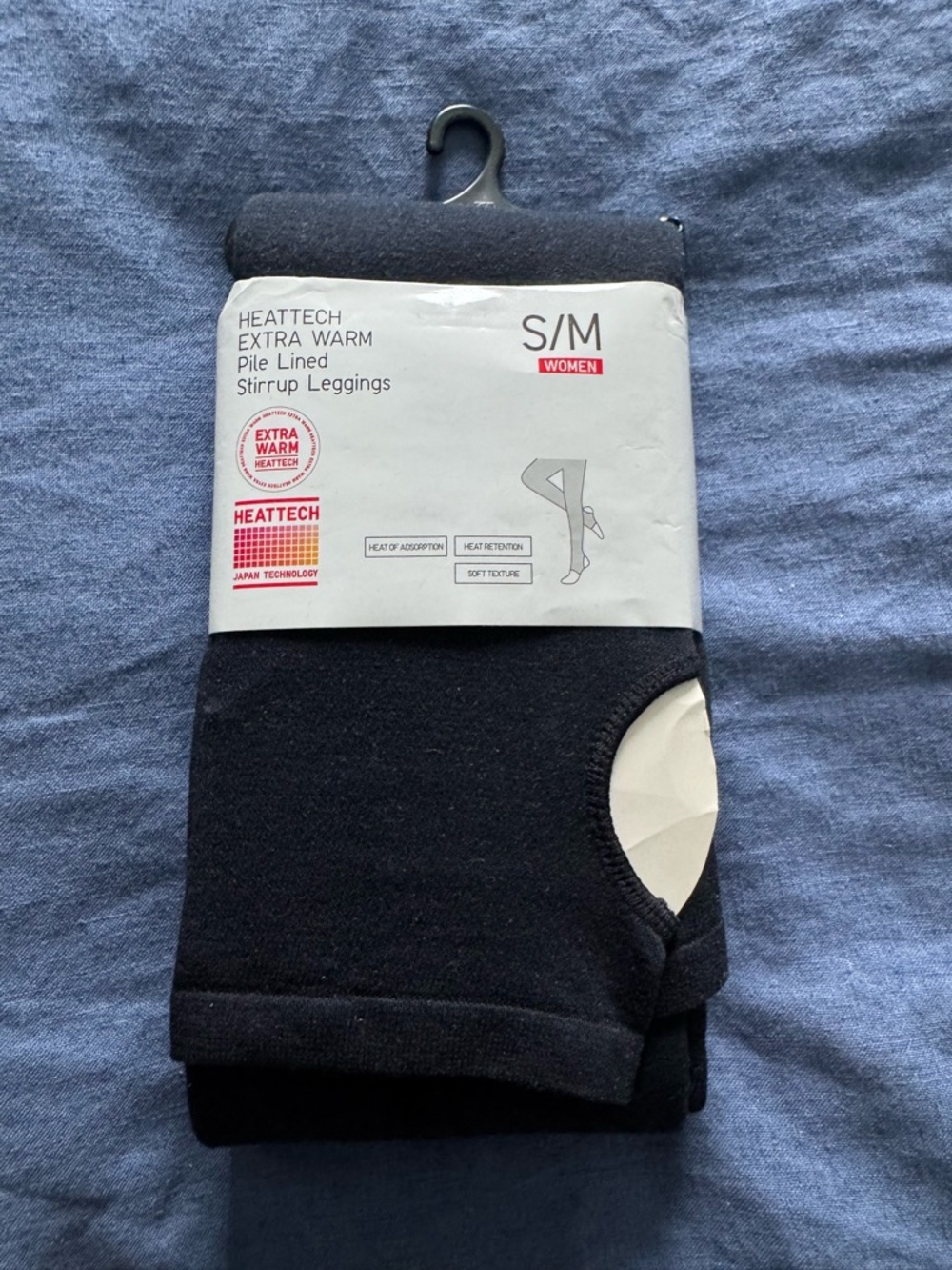 NWT AUTHENTIC WOMEN’S UNIQLO HEATTECH EXTRA WARM PILE LINED STIRRUP LEGGINGS SM